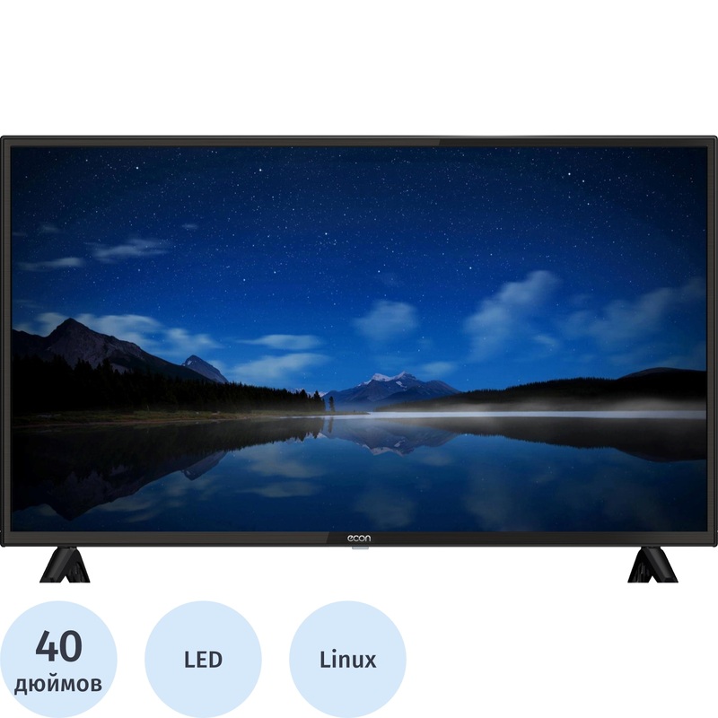 Изображение товара Телевизор 40'' Econ EX-40FS014B Full HD Smart Wi-Fi 3 HDMI USB Россия