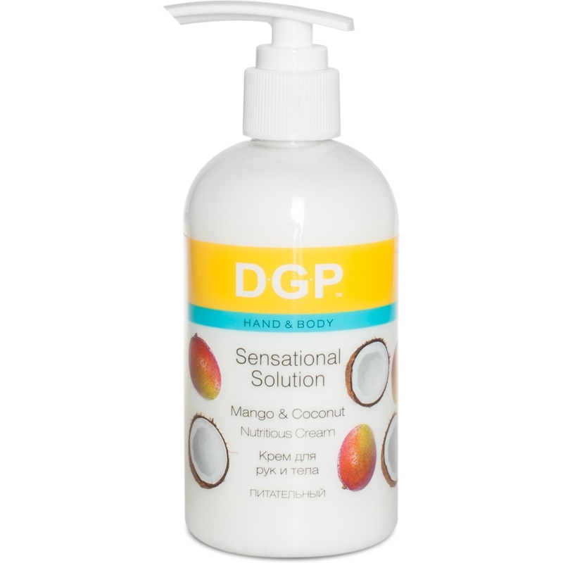 Изображение товара Питательный крем для рук и тела DGP Sensational Solution 260 мл с кокосовым маслом и экстрактом ман