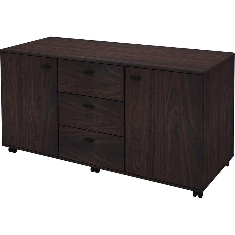 Изображение товара Тумба подкатная Сидней SD-34 вишня Ойра антрацит 1240x500x670 мм 3 ящика