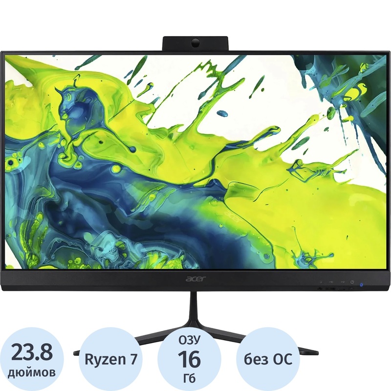 Изображение товара Моноблок Acer Aspire C24-2G DQ.BNMCD.001 23.8 IPS Ryzen 7 16 ГБ SSD без ОС