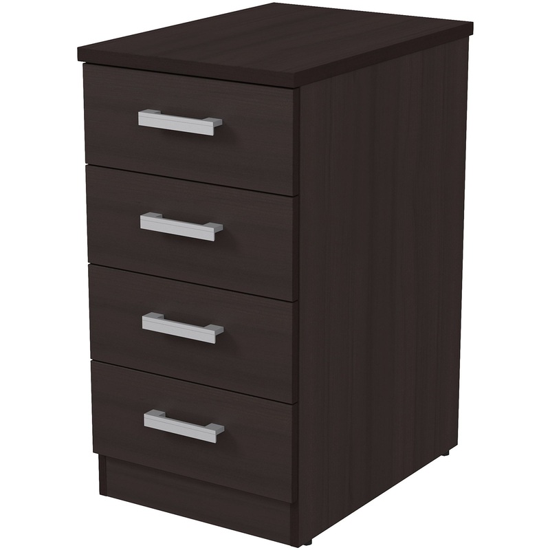 Изображение товара Тумба приставная 2Т.002.2 без замка венге 394х550х750 мм 4 ящика