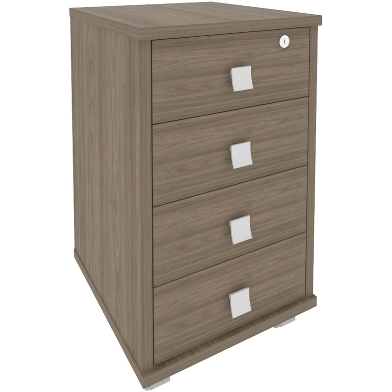 Изображение товара Тумба подкатная Metal System Style Л.ТМ-4Y с 4 ящиками и замком 420x450x714 мм