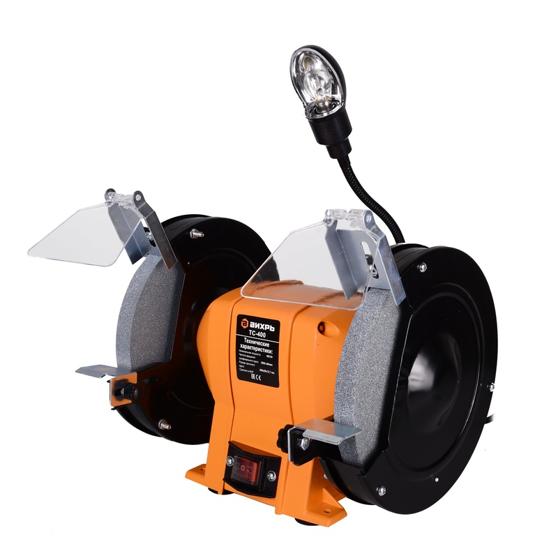 Изображение товара Точильный станок ВИХРЬ ТС-400 72/7/3 мощная модель для точной заточки ножей и инструментов