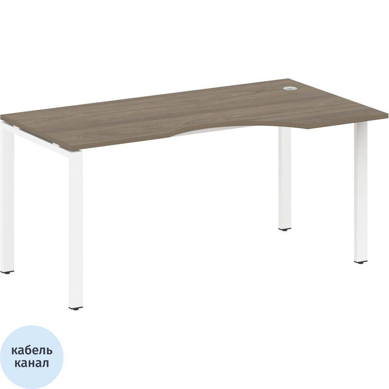 Изображение товара Стол эргономичный Metal System Style БП.СА-1 Пр правый 1600х900х750 мм