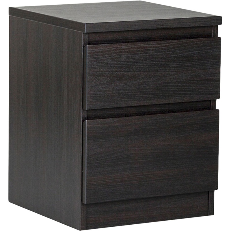 Изображение товара Тумба Кастор из дуб венге 2 ящика мебель для хранения современные размеры