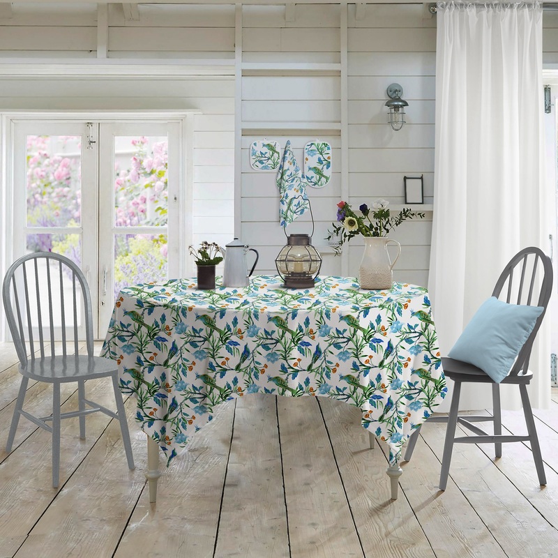 Изображение товара Скатерть на стол прямоугольная Самойловский Текстиль 144х200 см двунитка разноцветная