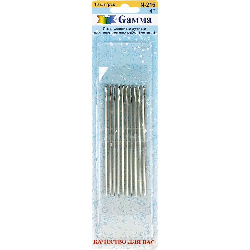 Изображение товара Игла для прошивки документов Gamma 100 мм 10 штук - металл шитье и переплёт