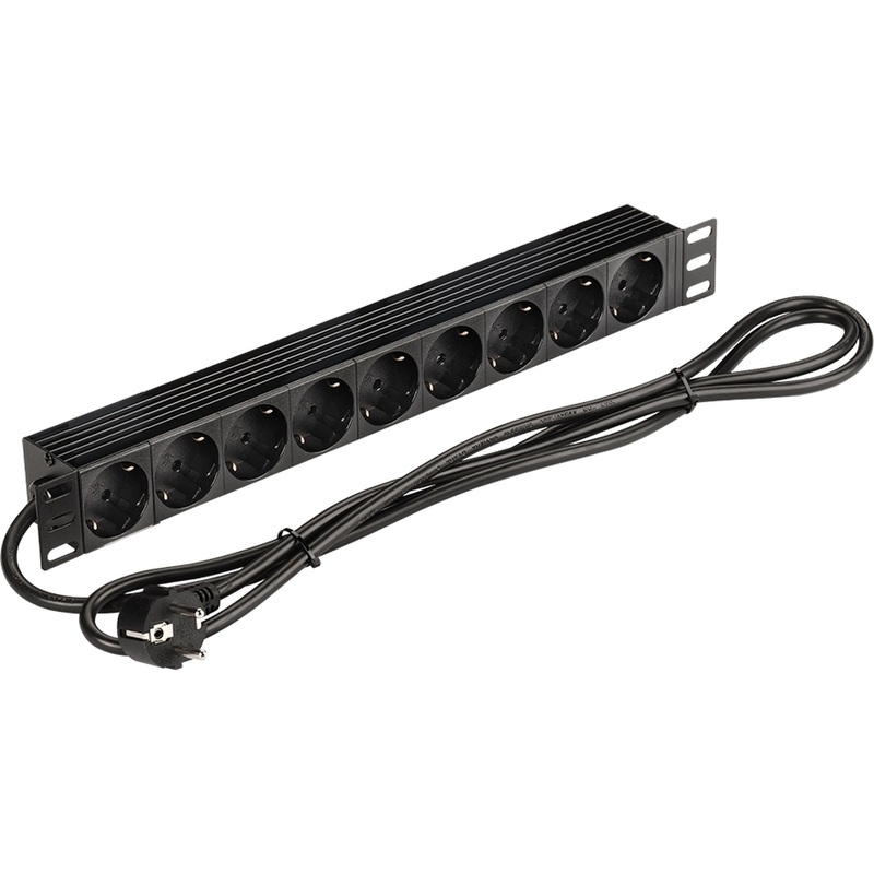 Изображение товара Блок розеток NewMax NM-PD16A-9xSH-2.0 встраиваемый с 9 розетками надежный