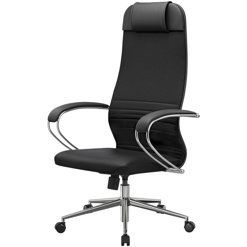 Изображение товара Кресло ErgoLife SynchroSit 10 черное экокожа металл