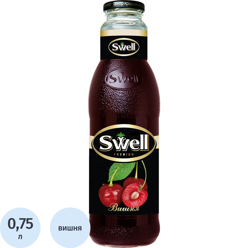 Изображение товара Нектар Swell вишневый для детского питания 0.75 л стекло