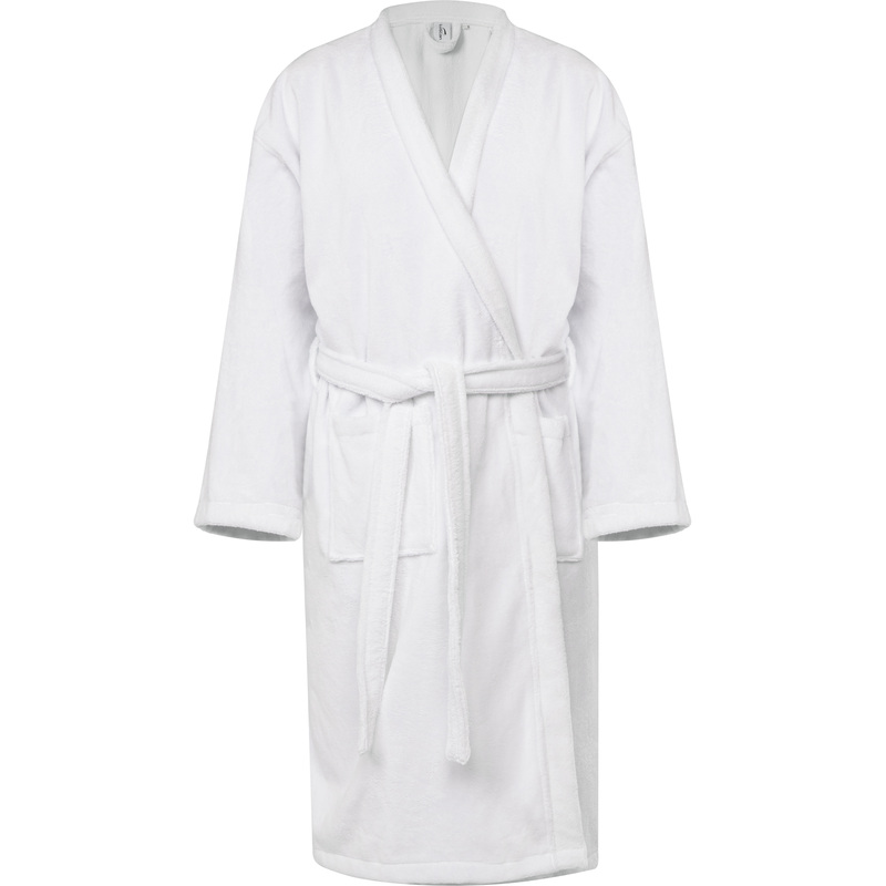 Изображение товара Велюровый халат Luscan размер 54 (XXL) белый Турция комфорт и стиль