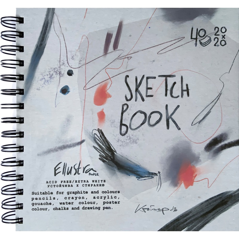 Изображение товара Альбом Kroyter для акварели и акрила 200x200 мм 40 листов