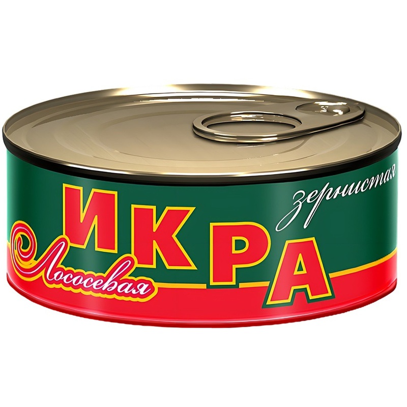 Изображение товара Икра лососёвая зернистая 95 г высокая качество Россия