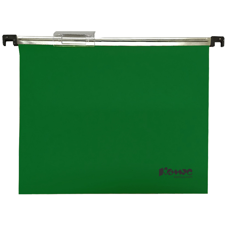 Изображение товара Подвесная папка Комус А4 до 100 листов зеленая 5 шт