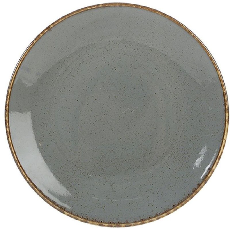 Изображение товара Набор десертных тарелок Porland Seasons фарфор 18 см темно-серый 6 шт