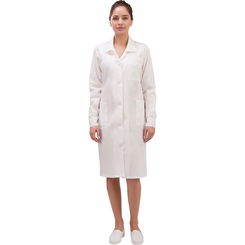 Изображение товара Женский рабочий халат у02-ХЛ белый для защиты в промышленности