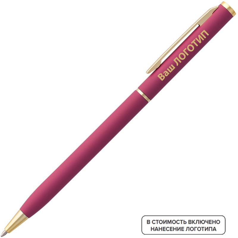 Изображение товара Ручка шариковая автоматическая Hotel Gold синяя 0.7 мм розовый корпус упаковка 100 шт