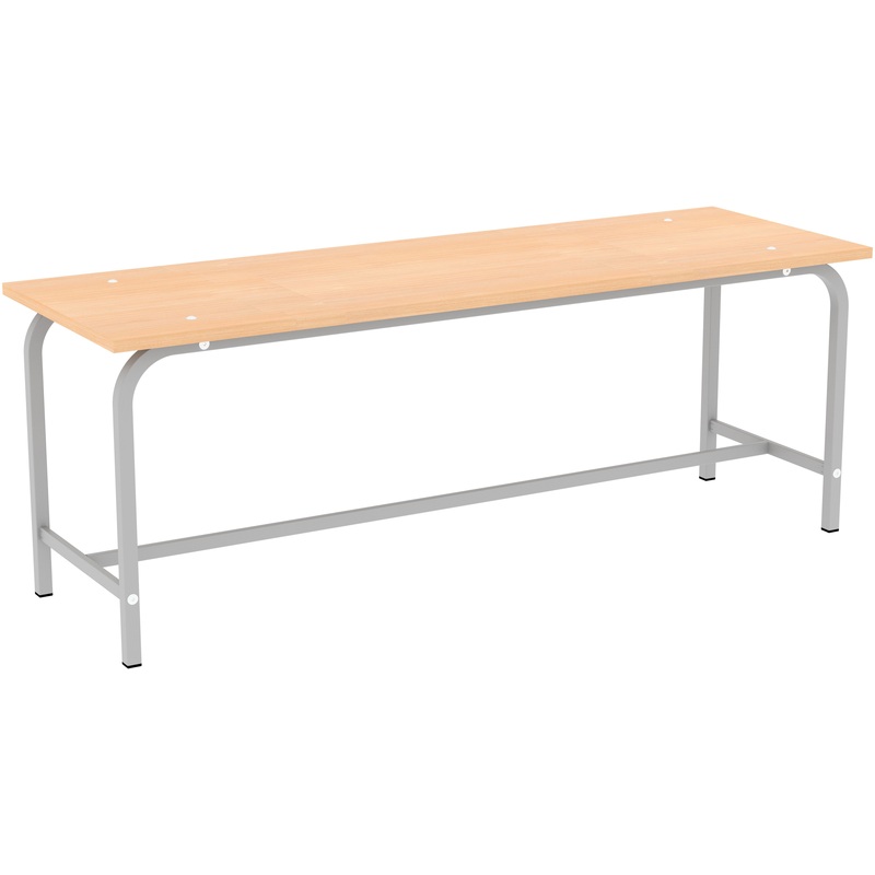 Изображение товара Скамья для раздевалок бук из ЛДСП и металла 1200х350х450 мм