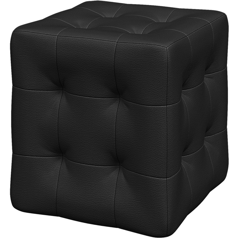 Изображение товара Пуф Опора (P9) чёрный (искусственная кожа, 400х400х415 мм)