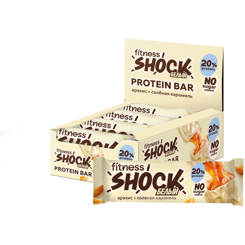 Изображение товара Фитнес батончик глазированный солёный арахис 50 г (12 шт в упаковке)