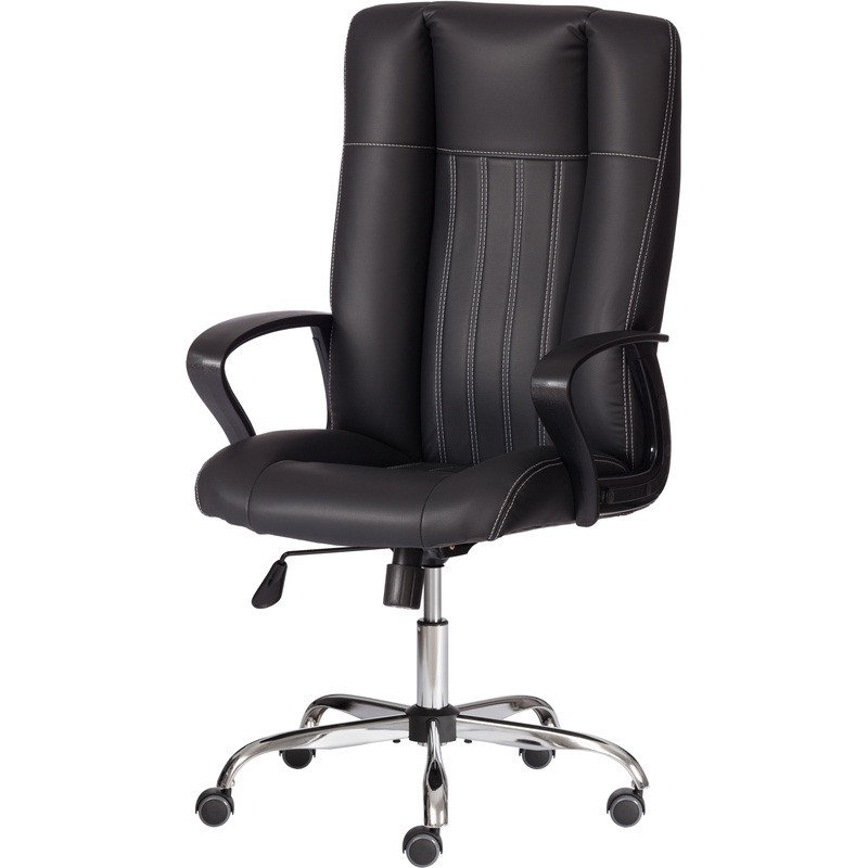 Изображение товара Кресло для руководителя Easy Chair Boston чёрное экокожа металл Россия