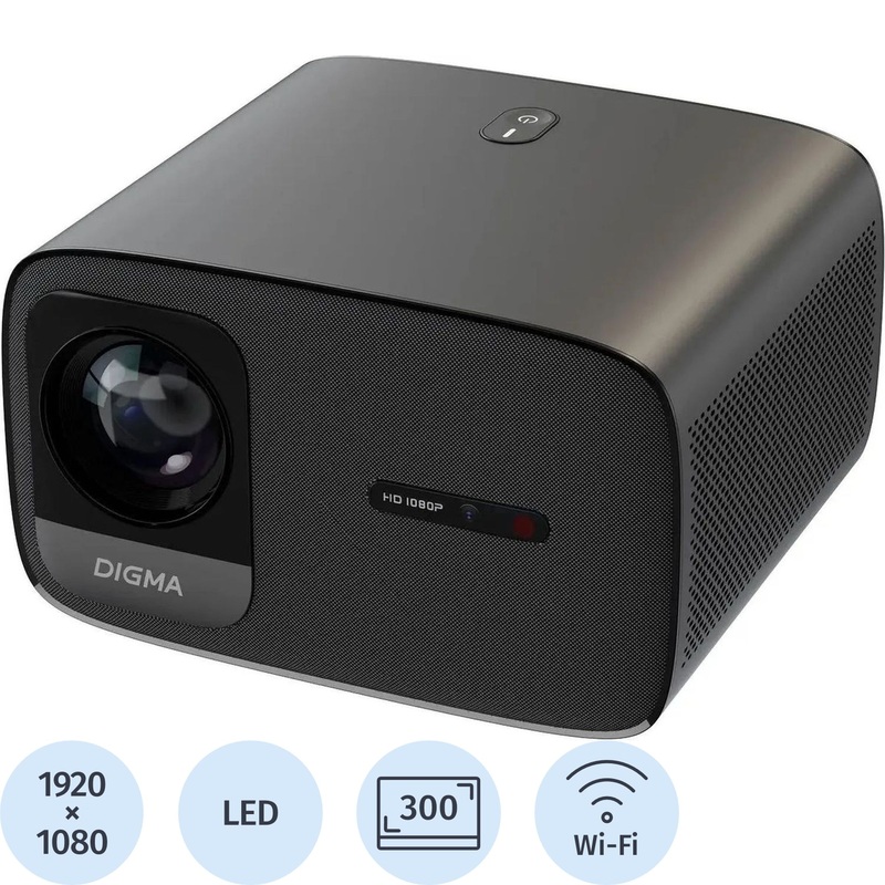 Изображение товара Проектор Digma DP-FHD450A Full HD LCD Wi-Fi Bluetooth Android TV черный