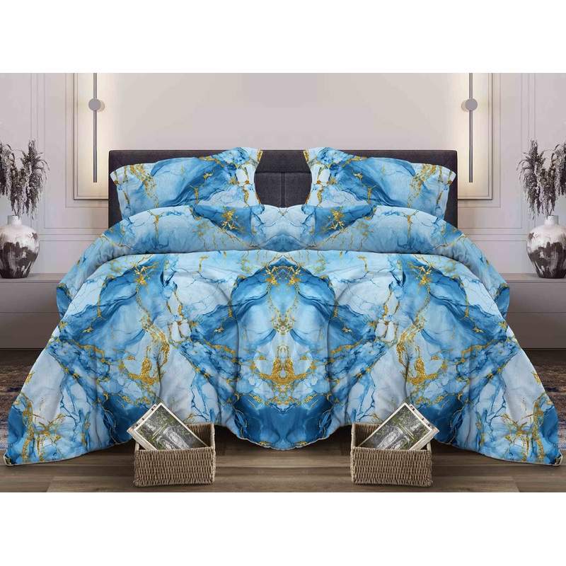 Изображение товара Постельное бельё Lovely textile Мрамор евро бязь хлопок комплект