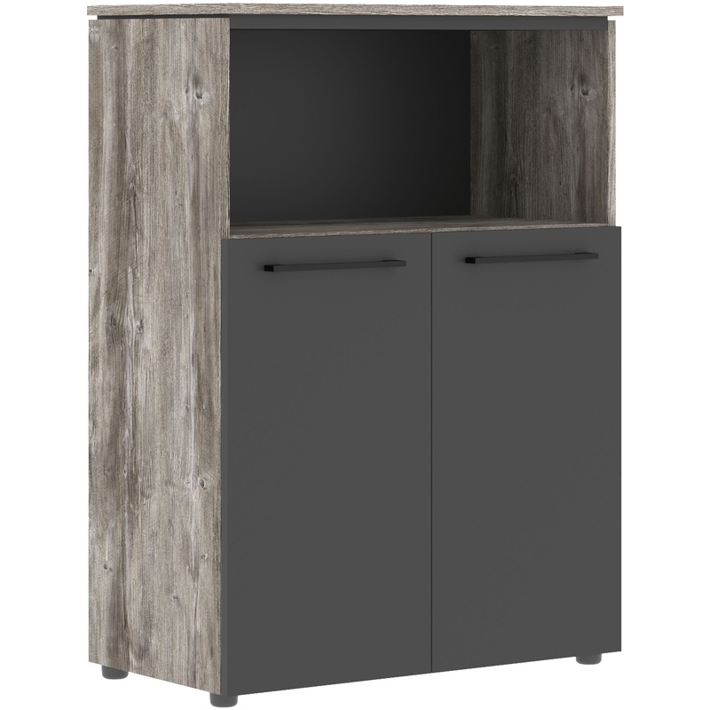 Изображение товара Шкаф для документов Morris Trend MMC 85.3 полузакрытый сосна нордик антрацит