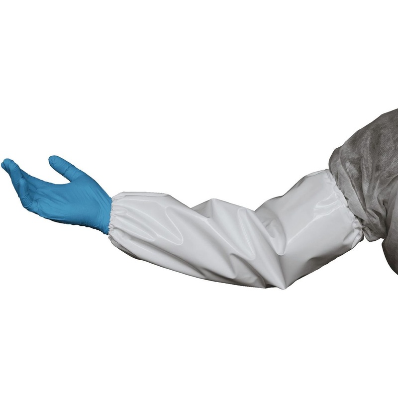 Изображение товара Нарукавник многоразовый Haccper Uretex TPU полиуретановый белый длина 46 см (2 штуки/1 пара в упаковке)