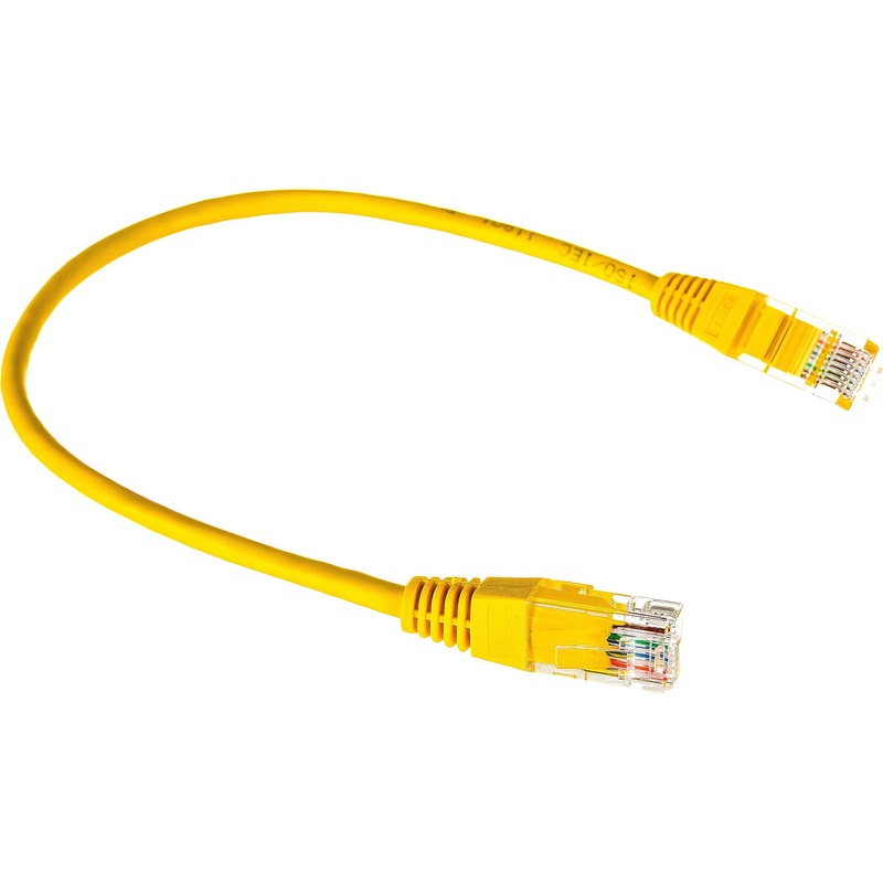 Изображение товара Патч-корд витая пара TWT TWT-45-45-0.3-YL cat 5e 0.3 м