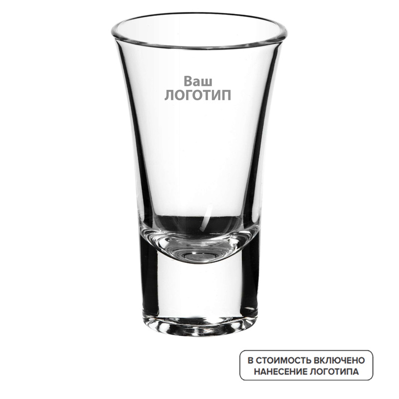 Изображение товара Стеклянные стопки Boston Shots 60 мл с индивидуальной гравировкой 120 штук