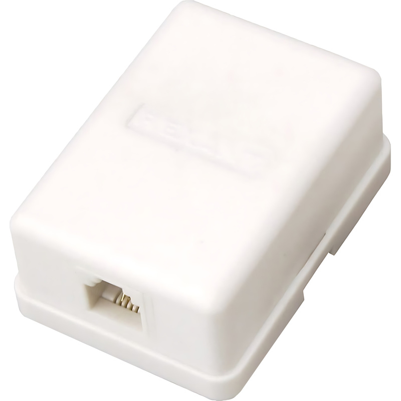 Изображение товара Розетка Proconnect 50 шт в упаковке телефонный разъем RJ-11 белая