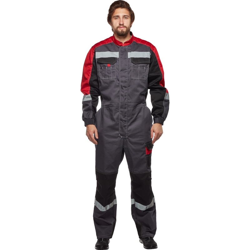 Изображение товара Комбинезон летний мужской Формула серый/красный 44-46