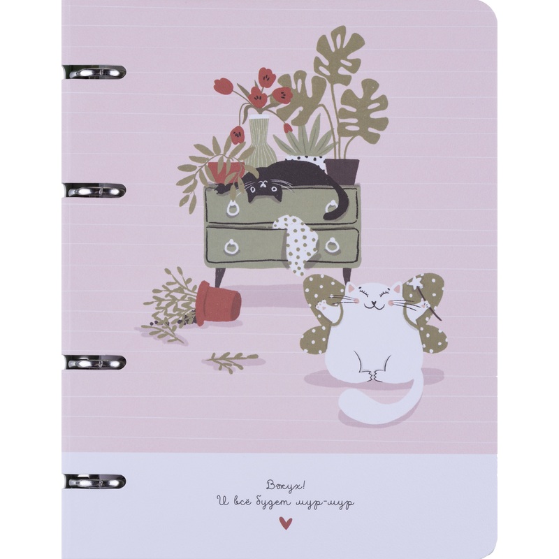 Изображение товара Тетрадь Be Smart Mur-Mur А5 на кольцах с 120 листами в клетку