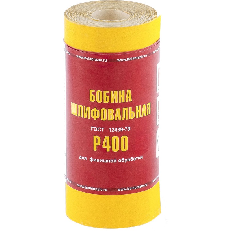 Изображение товара Шкурка на бумажной основе БАЗ LP41C Р400, рулон 5 м, мелкозернистая