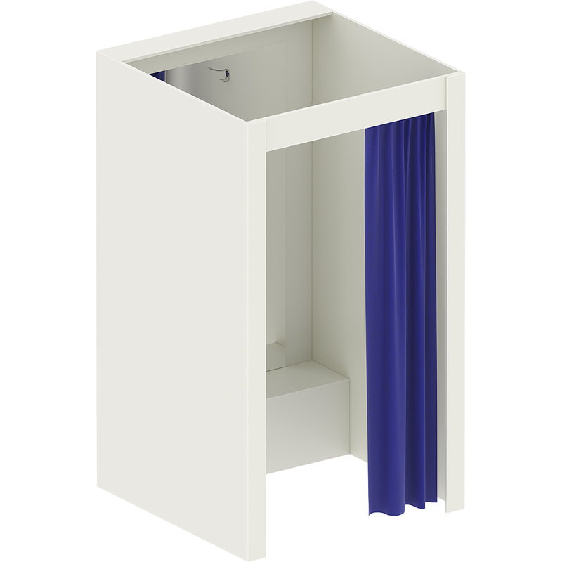 Изображение товара Примерочная (белый, 1200х1200х2300 мм)