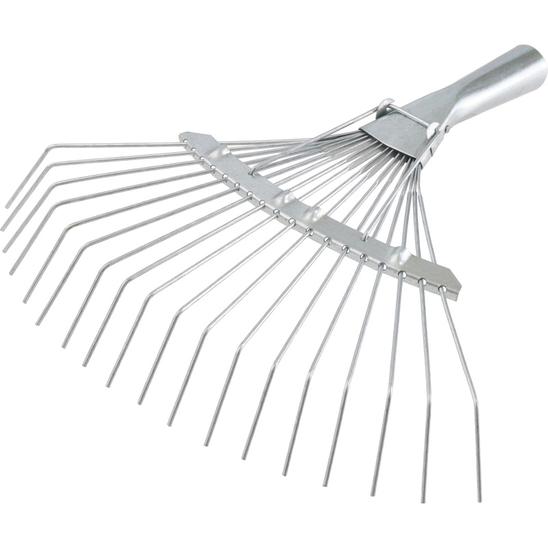 Изображение товара Грабли веерные без черенка 18 зубьев 35 см для сбора травы