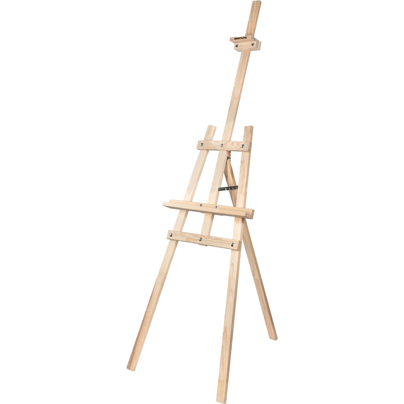 Изображение товара Мольберт напольный Малевичъ Лира Симпл деревянный холст до 100 см Изображение товара Мольберт напольный Малевичъ Лира Симпл деревянный холст до 100 см