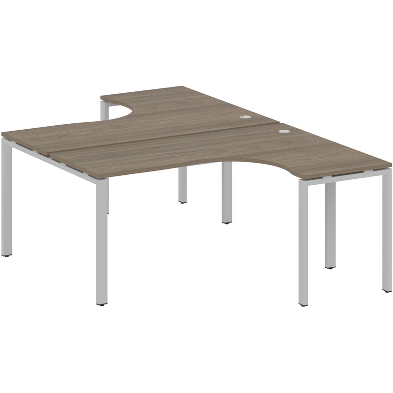 Изображение товара Рабочая станция Metal System Style БП.РАС-СА-2.4 (вяз благородный/серый, 1600x2435x750 мм)