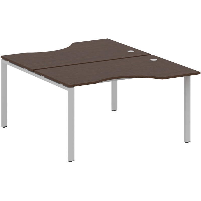 Изображение товара Рабочая станция Metal System Style БП.РАС-СА-2.2 венге цаво/серый 1400x1835 мм