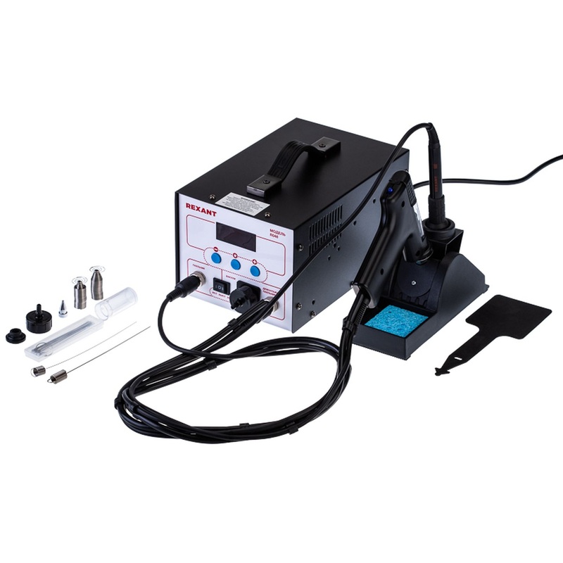 Изображение товара Паяльная станция Rexant R048 60 Вт с регулировкой температуры и комплектом жал