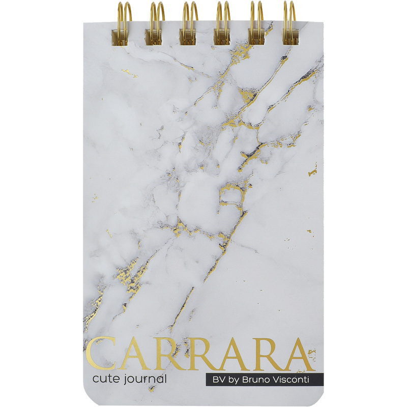 Изображение товара Блокнот Bruno Visconti Cute Journal Carrara А6 100 листов разноцветный в линейку на спирали