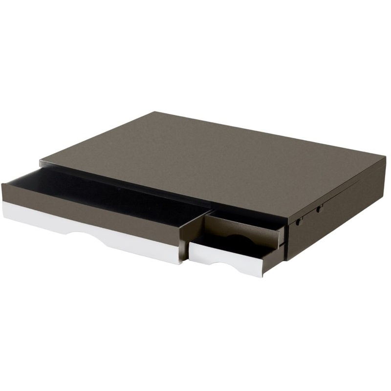 Изображение товара Подставка под монитор и принтер ProfiOffice графит с ящиками 490х350х72 мм