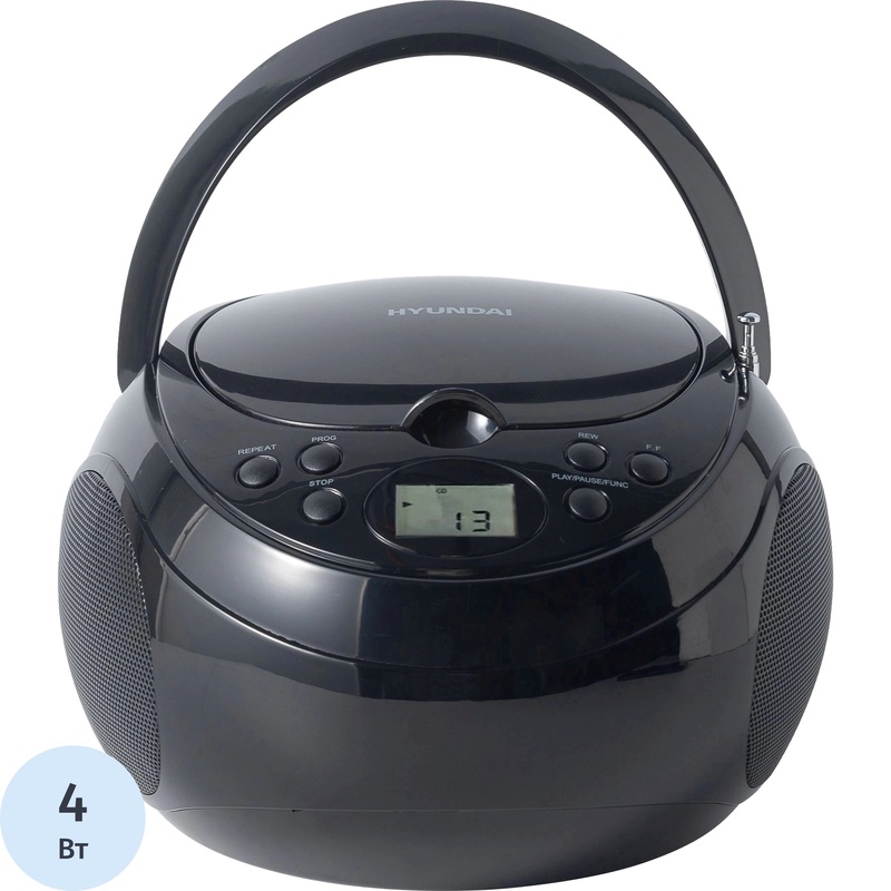 Изображение товара Магнитола Hyundai чёрная H-CD3300