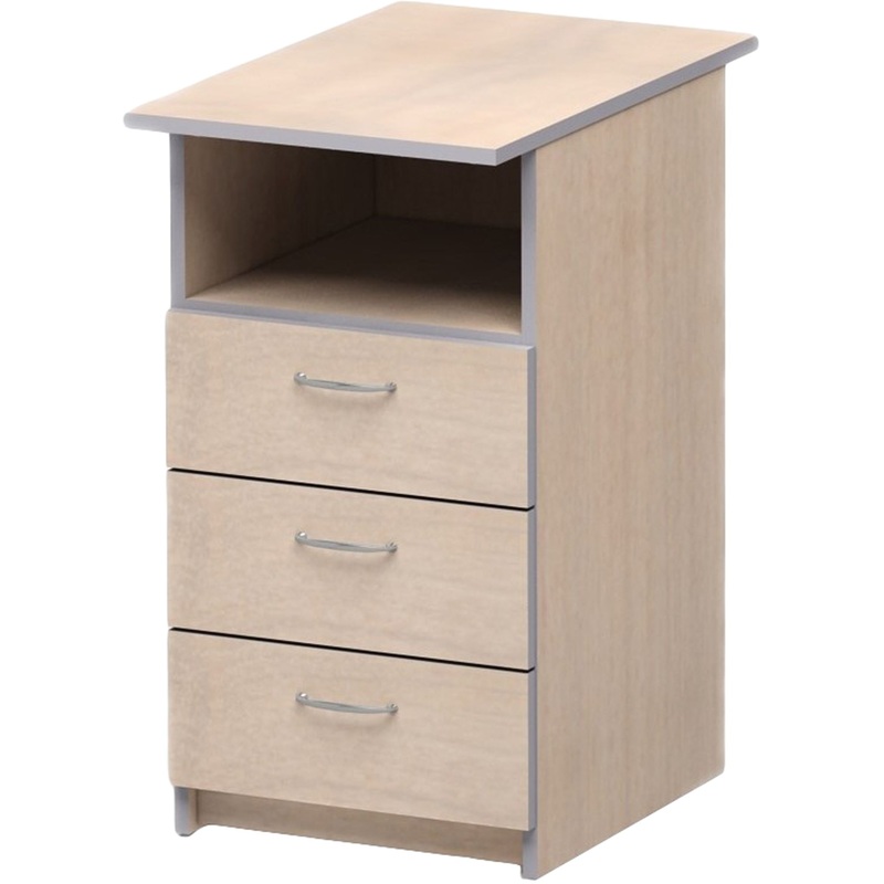 Изображение товара Тумба приставная Бюджет 2557 (дуб шамони, 400х600х740 мм, 3 ящика)