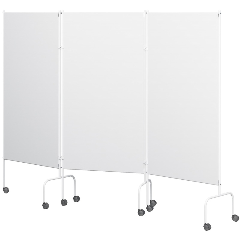 Изображение товара Медицинская трехсекционная ширма ШМ-МСК/МСК-3302 белая для разделения помещений