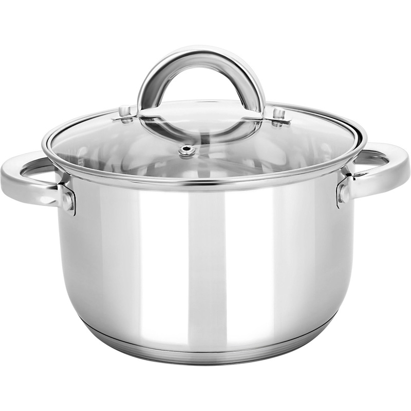 Изображение товара Кастрюля Appetite Rondy 3.9 л из нержавеющей стали с крышкой