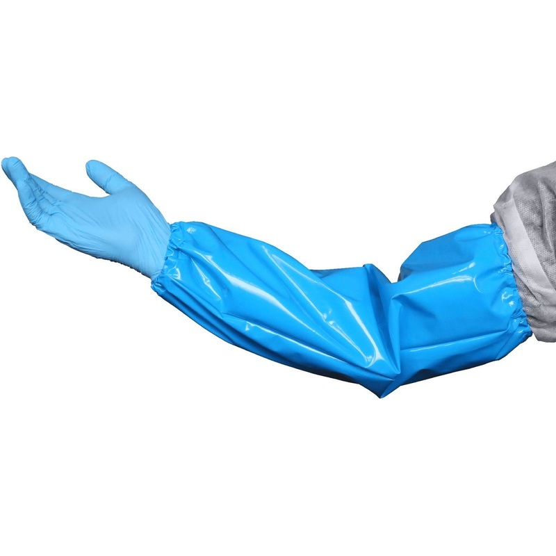 Изображение товара Нарукавник многоразовый Haccper Uretex TPU полиуретановый синий длина 46 см (2 штуки/1 пара в упаковке)