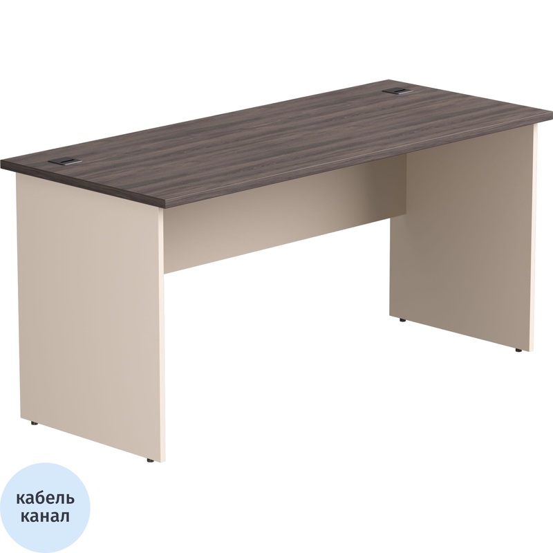 Изображение товара Офисный стол EVO 254S012DK/GU прямой кашемир дуб пасадена 1580х670х755 мм