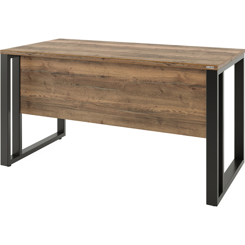 Изображение товара Стол письменный Zamm Статус 10845 дуб галифакс олово черный 1600х700х745 мм